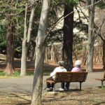 公園の高齢者